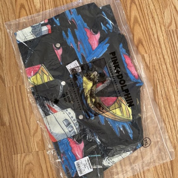 PINK DOLPHIN RARE SAIL AWAY JACKET LIGHT COAT SiZE MENS MEDIUM BLACK NWT NEW !!! - Picture 3 of 8